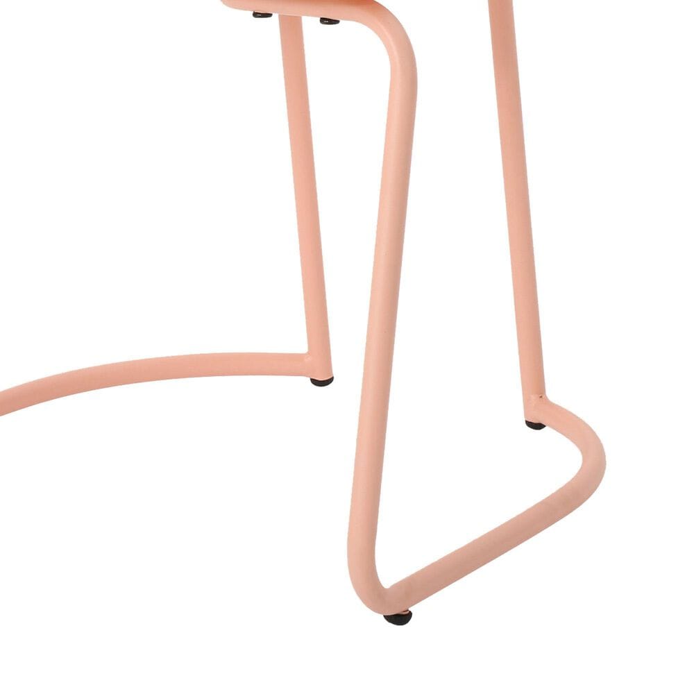 Hearth and Haven Santa Monica 3-Piece Outdoor Bistro Set in Coral, , large