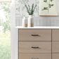 New Haus Radley 6-Drawer Dresser in White and Coastwood, , large