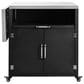 Hearth and Haven Patio Serving Cart in Matte Black, , large