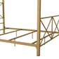 Furniture of America Rosadale Full X-Cross Canopy Bed in Gold, , large