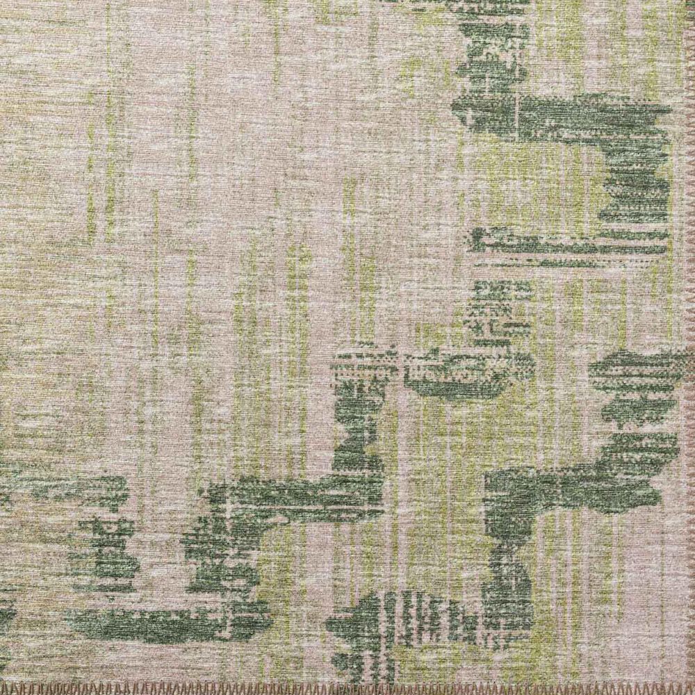 Dalyn Rug Company Sedona Geometric 2&#39;3&quot; x 12&#39; Moss Indoor/Outdoor Performance Runner, , large