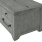 Martin Svensson Home Beach House Lift Top Trunk Coffee Table in Dove Grey, , large