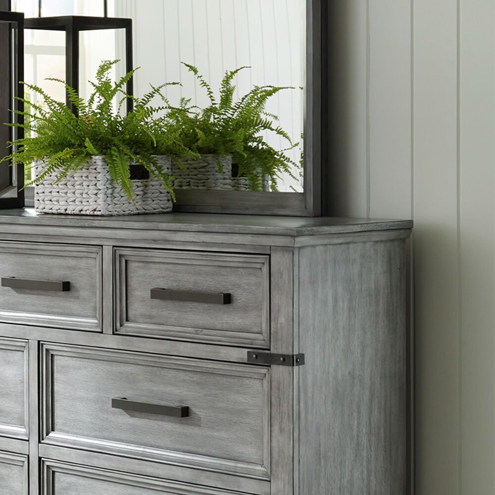 Ashley Russelyn 5-Piece King Storage Bedroom Set in Gray, , large