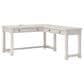 Ashley Robbinsdale 3-Piece L-Shape Desk and Bookcase Set in Antique White, , large