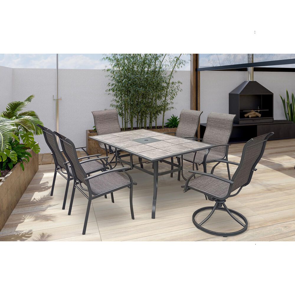 Global Note Collections Balfour Rectangle Dining Table in Black, , large