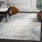 Safavieh Aria ARA156B 5"1" x 7"6" Blue and Creme Area Rug, , large
