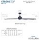Minka-Aire Xtreme 72" Ceiling Fan in Coal, , large