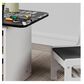 Forest Grove Kid"s Chalkboard Table Set with Two Chairs in White and Grey, , large
