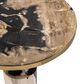 Classic Home Jordyn 18" Round Accent Table in Molten Husk and Brass, , large