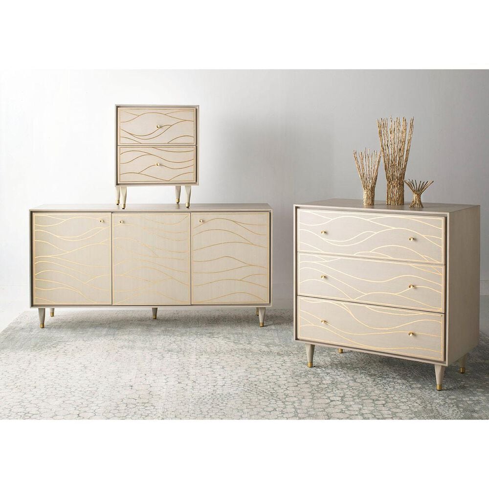 Safavieh Broderick Nightstand in White Gold, , large