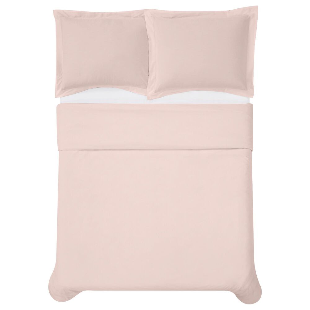 Pem America Cannon Solid Percale 2-Piece Twin Duvet Set in Blush, , large