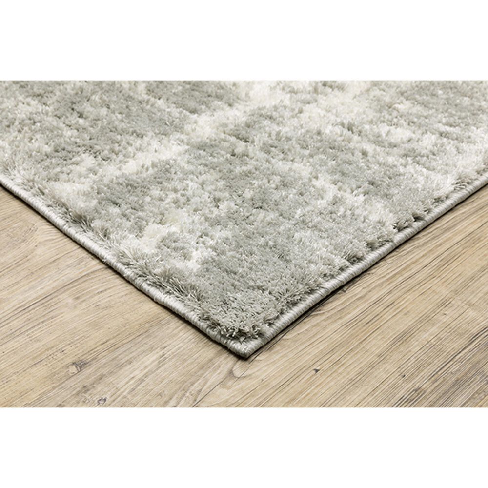 Oriental Weavers Verona Abstract 2&#39;3&quot; x 7&#39;6&quot; Grey Runner, , large