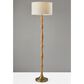 Adesso Eve Floor Lamp in Natural and Antique Brass, , large