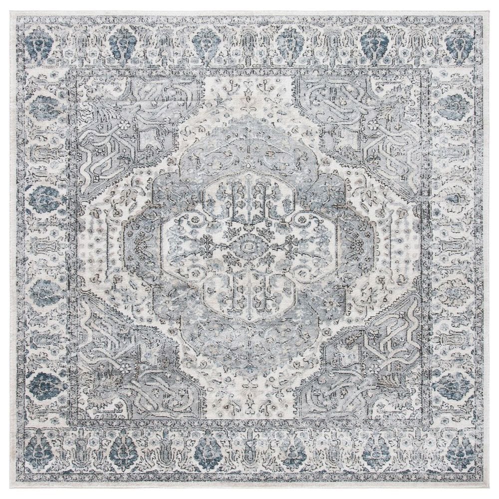 Safavieh Oregon 6"7" Square Ivory and Grey Area Rug, , large