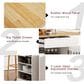 HOMLUX 49" Kitchen Island with Trash Can Storage Cabinet in White, , large