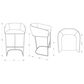 Dayton Louvre Counter Stool in Grey, , large