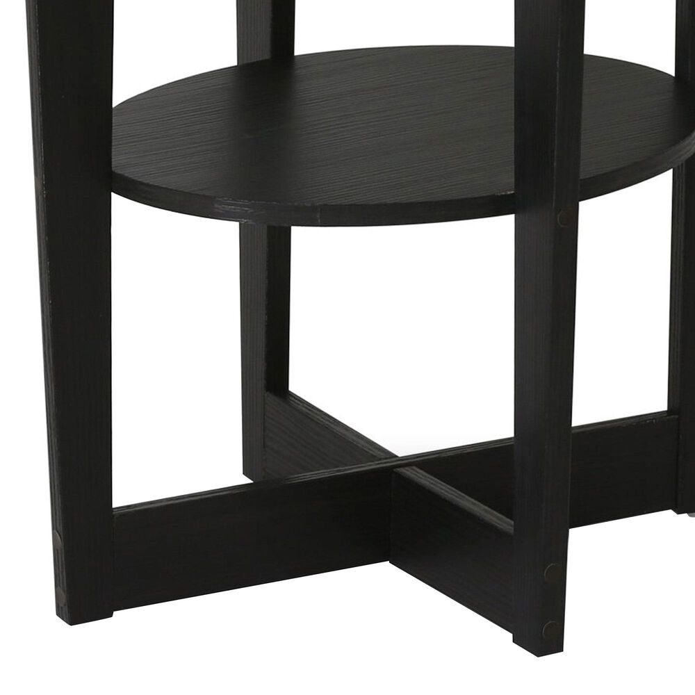 HOMLUX Oval End Table in Walnut, , large