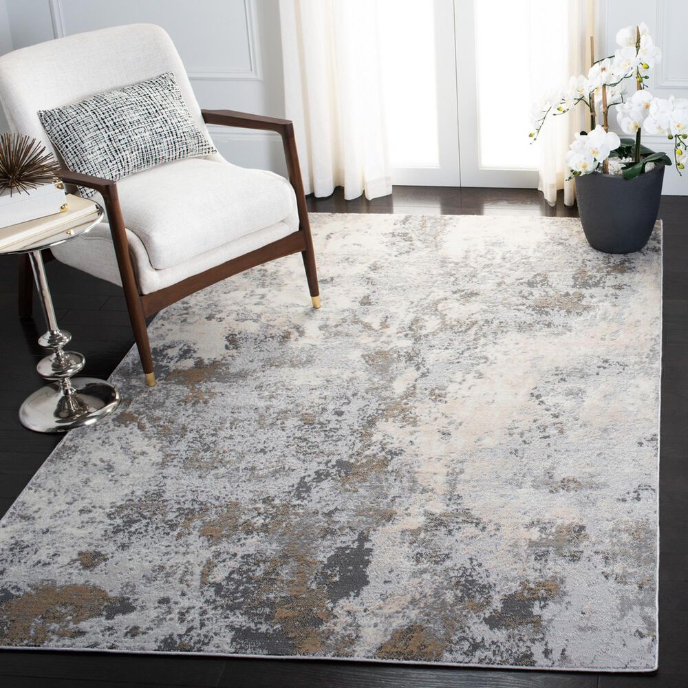 Safavieh Lagoon LGN522A 3&#39; x 5&#39; Ivory and Grey Area Rug, , large