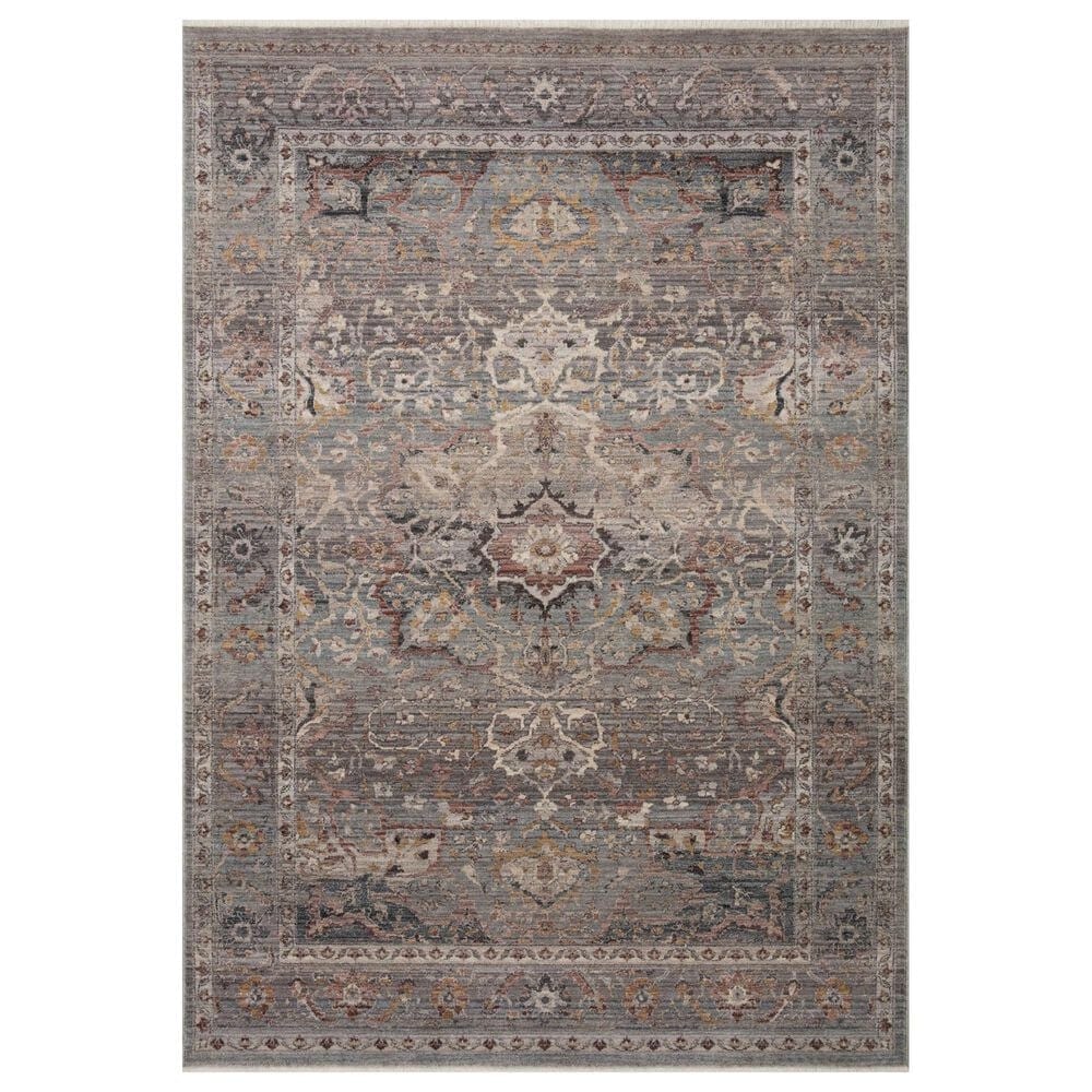 Loloi Lyra 4" x 5"7" Sky and Multicolor Area Rug, , large