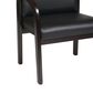OSP Home WD Visitors Chair in Black/Espresso, , large