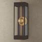 Troy Lighting Garvey 6" Exterior Wall Sconce in Textured Bronze and Patina Brass, , large