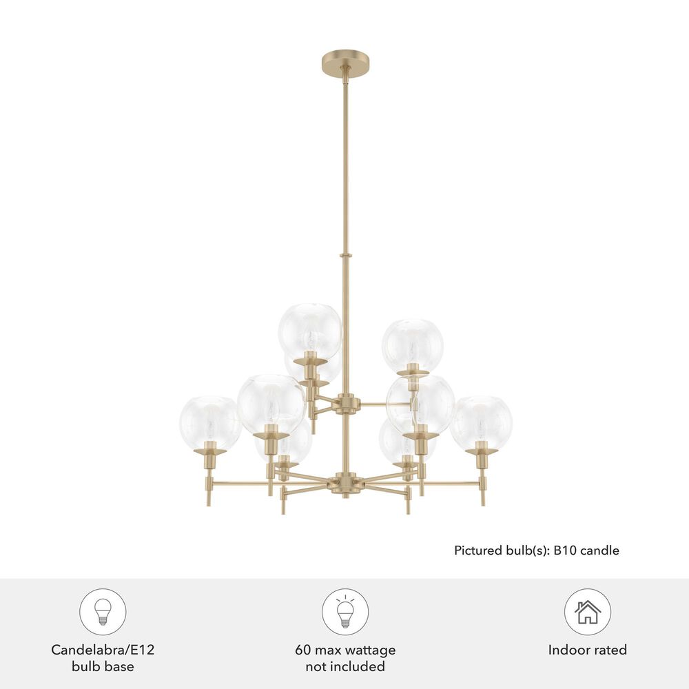 Hunter Xidane 9-Light Chandelier in Alturas Gold, , large