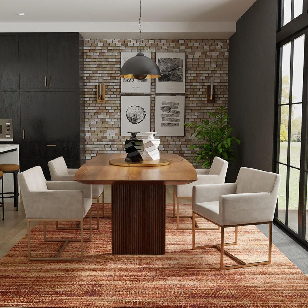 Feizy Deja 5&#39; x 7&#39;6&quot; Terracotta Area Rug, , large