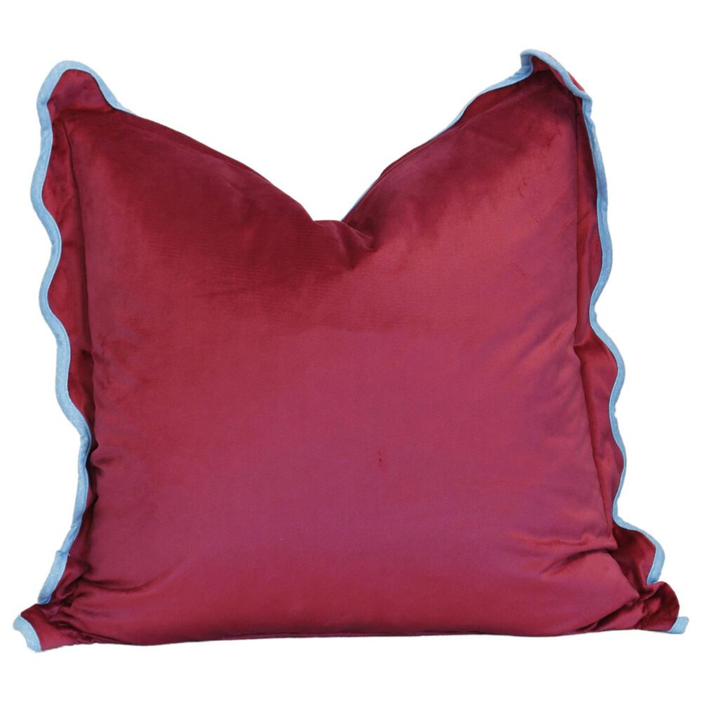 Flair Industries 22" Square Throw Pillow in Maroon, , large