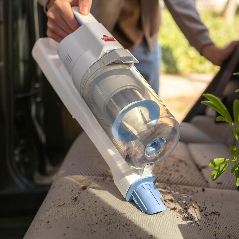 Bissell PowerClean Cordless Stick Vacuum in White and Lake, , large