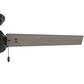Hunter Cassisus 52" Outdoor Ceiling Fan in Matte Black, , large