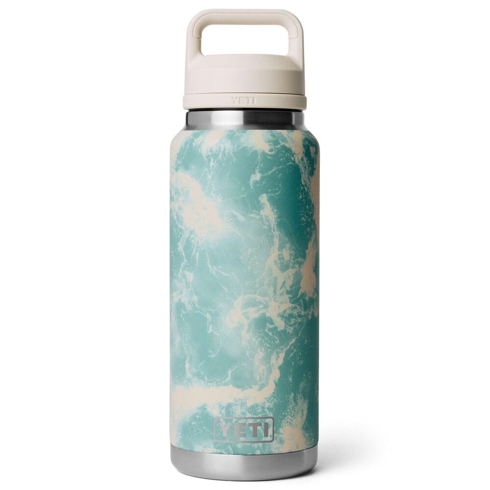 YETI Rambler 36 Oz Water Bottle with Color-Matched Straw Cap in Sea View, , large