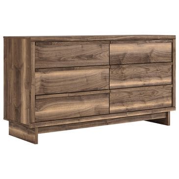 Ashley Chirason 62" 6-Drawer Dresser in Warm Natural Brown, , large