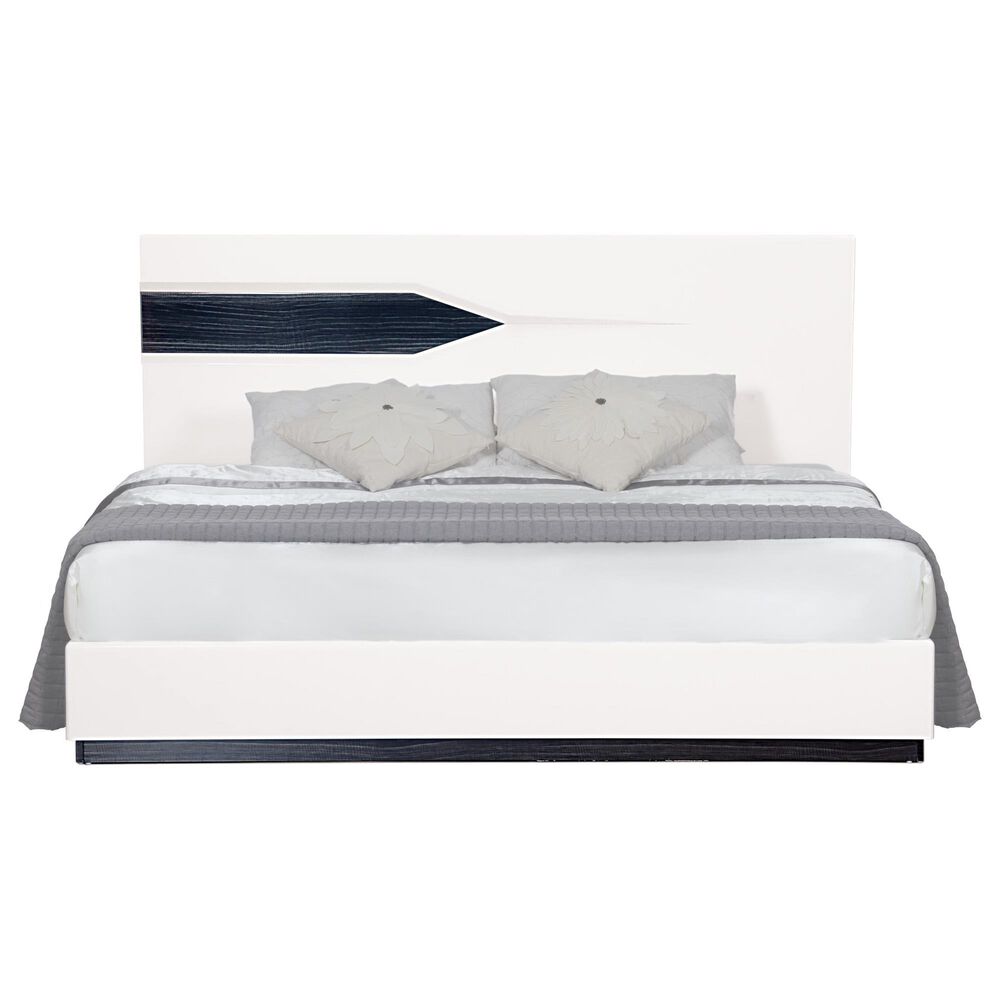 Global Furniture USA Hudson Queen Bed in Black, Grey and White, , large