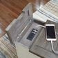 Ashley Bolanburg Chairside Table with USB in Weathered Oak and Antique White, , large