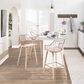 Hearth and Haven Winston Counter Stool in White Washed and Antique Copper, , large