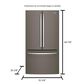 GE Appliances 27.0 Cu. Ft. 3-Door French-Door Refrigerator Energy Star In Slate, , large