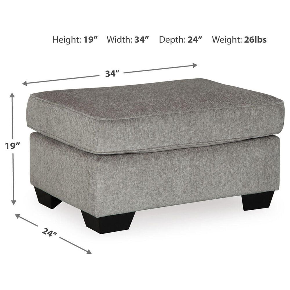 Ashley Altari Chair and Ottoman in Alloy, , large