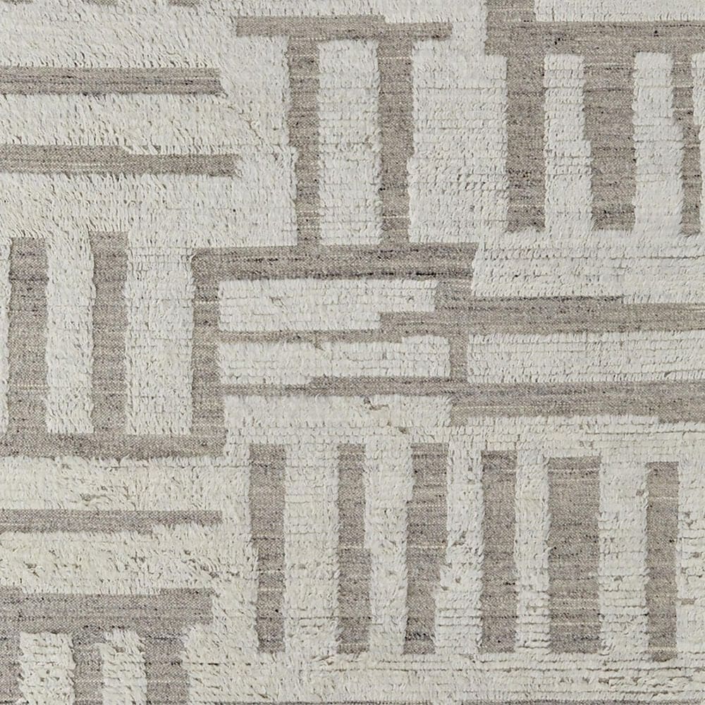 Feizy Ashby 8909F 9&#39; Round Ivory and Gray Area Rug, , large