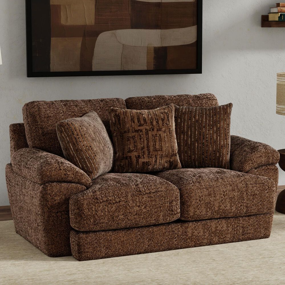 Jackson Furniture Jaden Stationary Loveseat in Cocoa, , large