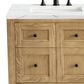 James Martin Vanities Breckenridge 30" Single Bathroom Vanity in Light Natural Oak with 3 cm Ethereal Noctis Quartz Top and Rectangular Sink, , large