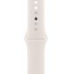 Apple Watch SE 3 (GPS+Cellular) 40mm Aluminum Case with Sport Band - M/L in Starlight and 2-Year AppleCare+, , large