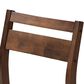 Baxton Studio Lovy 5-Piece Square Dining Set with Beige Fabric in Dark Walnut, , large
