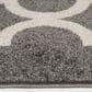 Central Oriental Terrace Tropic Taza 8"8" x 11"10" Stone and Snow Area Rug, , large