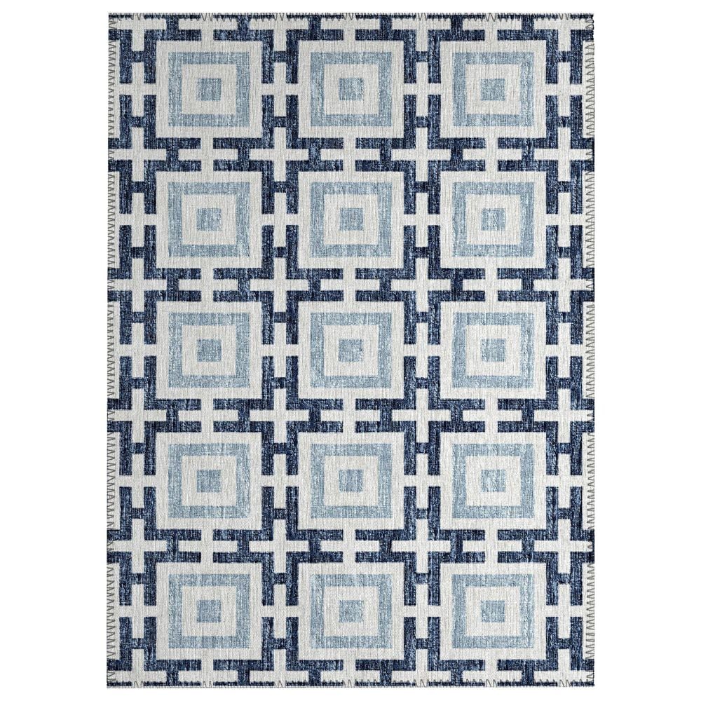 Dalyn Rug Company Marlo 1"8" x 2"6" Navy Indoor/Outdoor Area Rug, , large