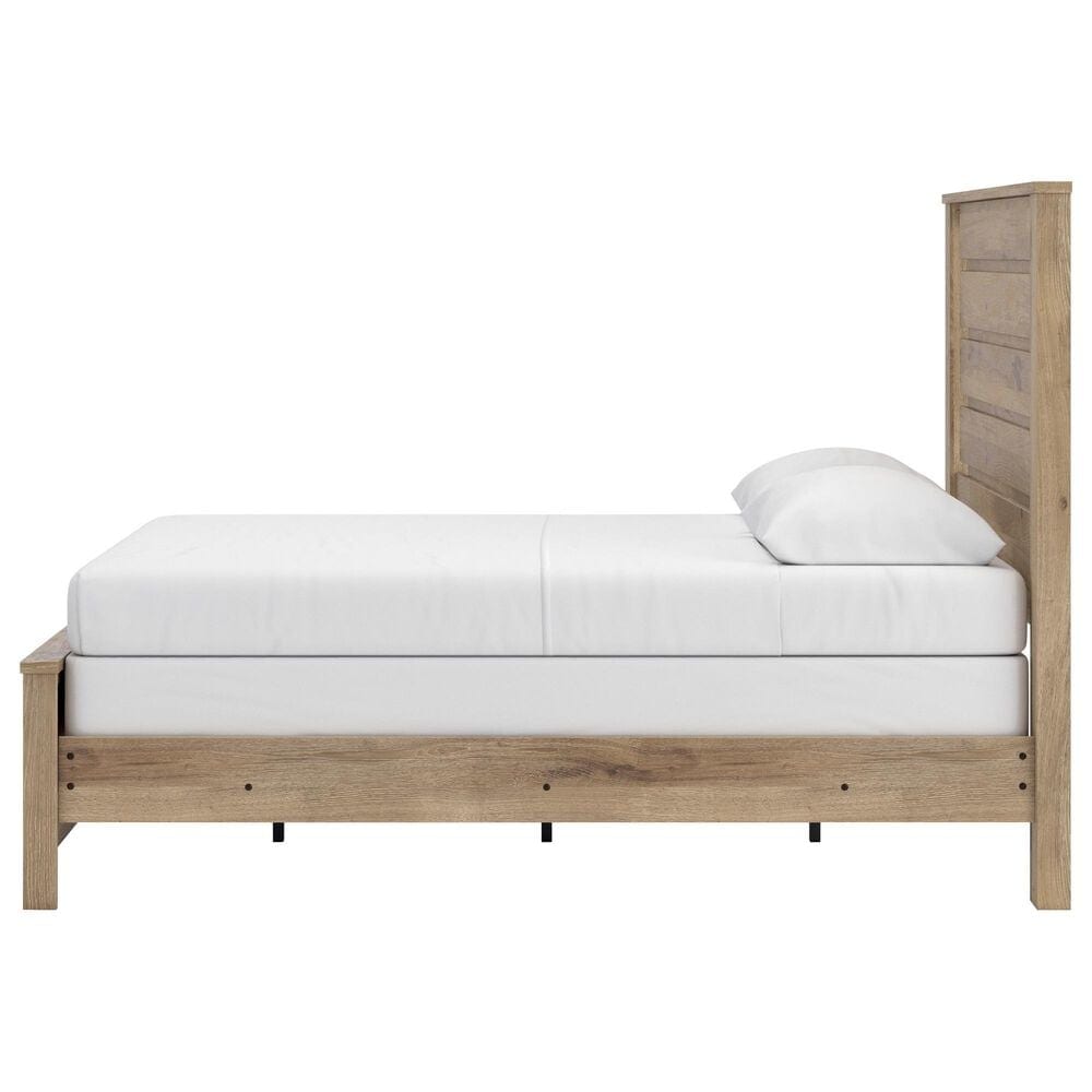Ashley Brozmont Queen Panel Bed in Natural Brown, , large