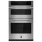 JennAir Rise 27" Combination Electric Microwave and Wall Oven in Stainless Steel, , large