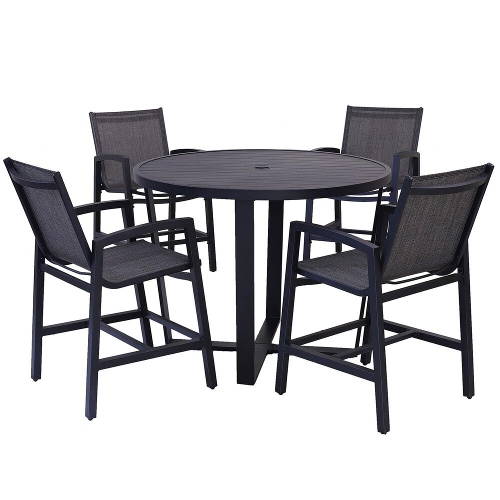 World Source 5-Piece Counter Dining Set in Black, , large