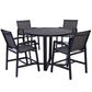 World Source 5-Piece Counter Dining Set in Black, , large