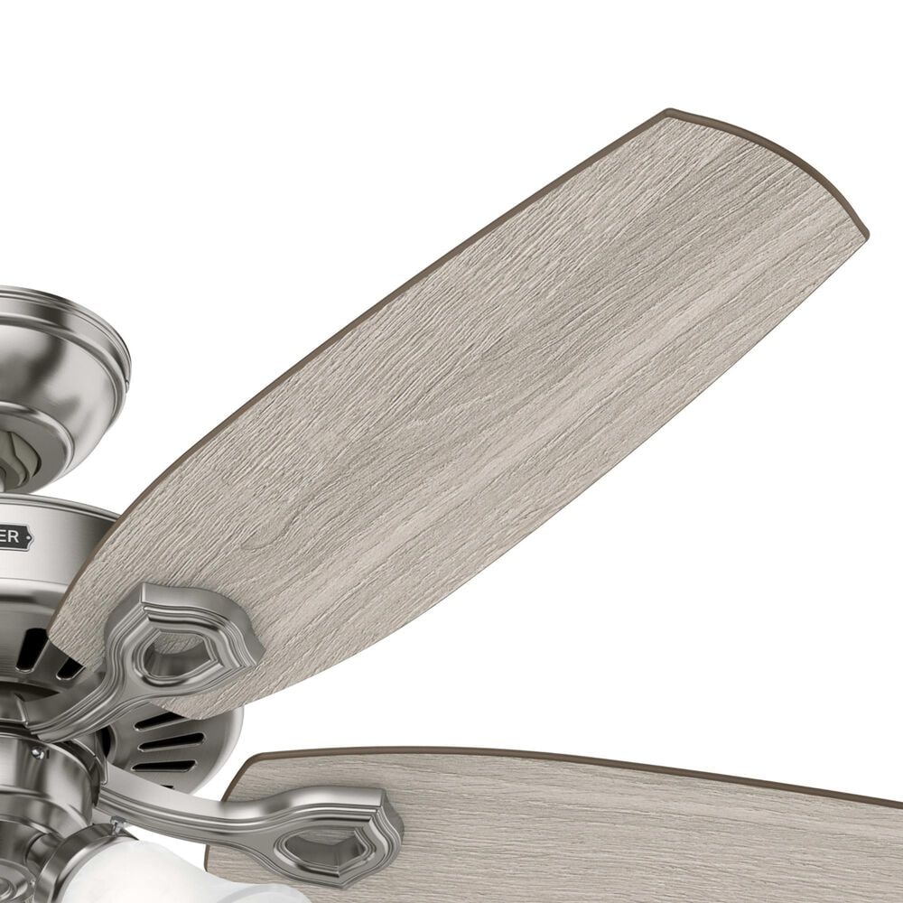Hunter Builder Plus 52&quot; Ceiling Fan with Lights in Brushed Nickel, , large
