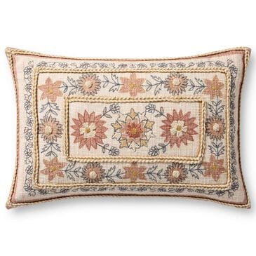Loloi 13" x 21" Lumbar Throw Pillow in Red and Multicolor, , large